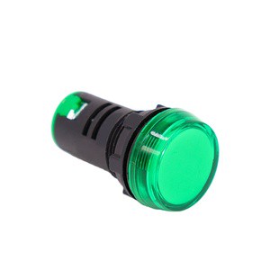 T10 12V LED Auto Indicator Light Green Emitting Equipment Indicator Lights Plastic Lamp Body