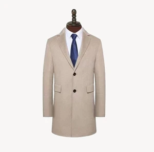 NARI Italian Luxury Cashmere Blend Suit Coat Short And Slim Fit Casual And Business Style Winter Wear For Men