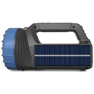 Household Rechargeable Emergency Multi-Functional Search Light Camping 18650 Large Solar-Powered Flashlight With Power Bank