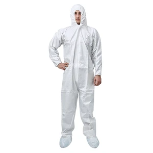 Junlong Disposable Cleanroom Coveralls ISO13485 Certified Waterproof Anti-Static Nonwoven Microporous PE Film for