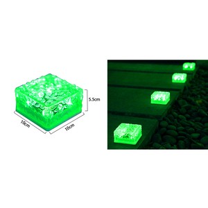 Solar Brick Lights Solar Ice Cube Lights Landscape Path Lights Outdoor Waterproof Lamp for Outdoor Garden Courtyard Pathway