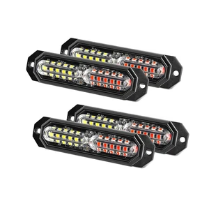 23-Flashing Mode 12-Led Upgraded Waterproof Emergency Surface Mount Grill Grille Light