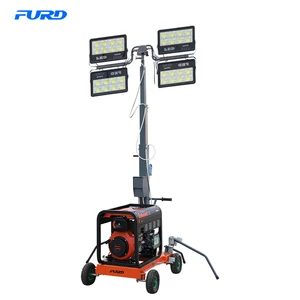 Light Tower with Telescopic Mast 5m Height, 4x400W LED, Factory Direct Price