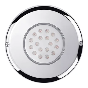 SS316L Surface Mounted & Recessed Two Installation Methods Swimming Pool Light Led Underwater Lighting