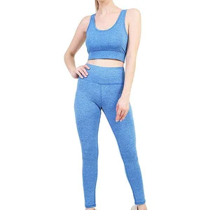 Best Selling Low MOQ Women Yoga Set Solid Color Latest Design Women Yoga Set In Wholesale Price