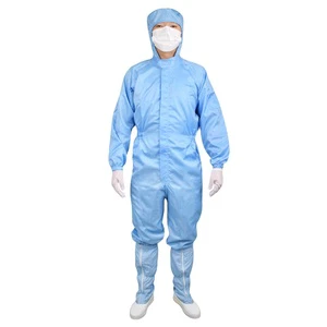 Modern Latest Camclean Custom-Made High Quality Polypropylene+Conducting Filament Clean Room ESD Clothes Providing Effective