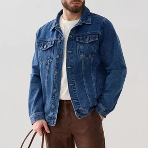 Fashion Men Jackets New Latest Hot Selling Fancy Casual Classic Elasticity Denim Coat Jeans Jacket for Men