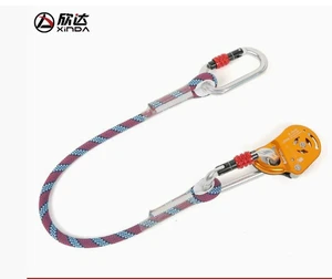 Xinda China High Altitude Work Safety Protector Movable Self-Locking Rope Grab Fall Arrestor Anti-Fall Ascending Descending