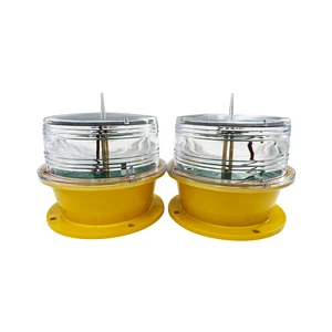 Solar Red Dot Aviation Obstruction Beacon Light Medium Intensity Aviation Obstruction Light