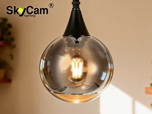 SkyCam Ceiling Lamp Hanging Pendant Lamp Home Modern House Luxury Small Night Light Glass
