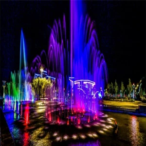 Programmable Hotel Pool Dancing Fountain with Music Stainless Steel Modern Design