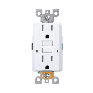 US Local Shipping 15A And 20A Wall Socket Switch LED Night Light Self Test GFCI Tamper Weather Resistant Wall Receptacle