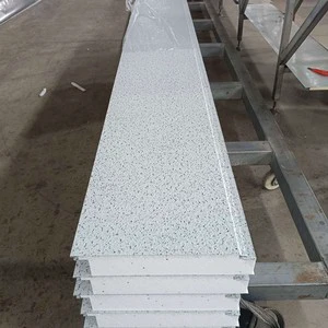 16mm Sandwich Wall Panel for Exterior Building Facade/Partition Wall Light Weight Insulated Embossed Steel Panel Workshop Hotel