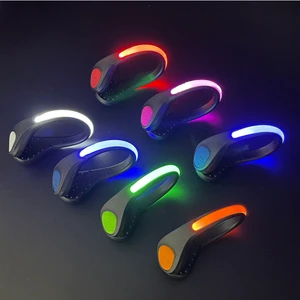 LED Flash Shoe Safety Clip Lights for Runners Night Reflective Running Gear for Running Jogging Walking Spinning Biking