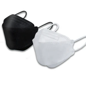 CE Certified Disposable 5-Ply Medical Mask Cheap Non-Woven White and Black Face Shield Protective Surgical Mask