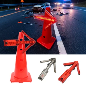 CE ROHS Rechargeable Safety LED Arrow Guide Light Portable Folding Traffic LED Signal Beacon With 64 LEDs For Truck And Car