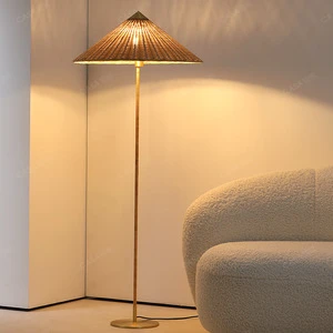 New Coming Office Home Decor Eye Protection Space Saving Rattan Floor Lamp Supplier In China