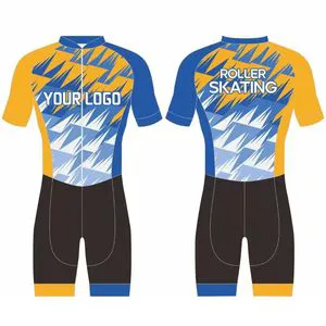Custom Compression Roller Speed Skating Suit Running Jersey Running Jumpsuit Track and Field Uniform Triathlon Cycling Jumpsuit