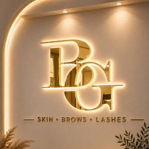 LC Custom Led Sign Acrylic Backlit Sign Business Brand Logo Led Illuminated Sign For Business Beauty Hair Studio