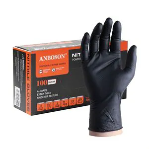 Guantes De Nitrilo Desechables Aptos Para Alimentos a Buen Precio Para La Limpieza Del Hogar Examen Medical