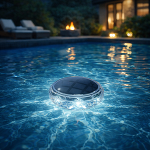 Solar Floating Pool Light Waterproof LED Pool Lamp Outdoor Rechargeable Floating Light for Pool