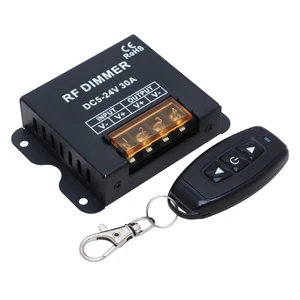 DC12V 24V Single Color LED Wireless Remote Control 3-Key RF Dimmer for Flexible Strip Metal Dimming Switch Controller
