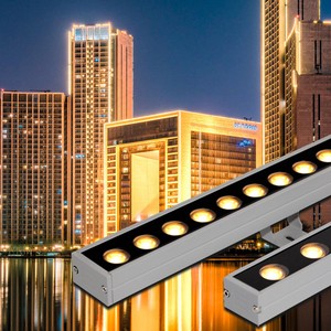 Building Exterior IP65 Aluminum Linear Outdoor Facade RGB 24V LED Wall Washer