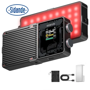 SIDANDE 2077 RGB Mini LED Camera Lamp 2500-9900K Video Light for Photography Professional Photographic Lighting Box 10000mAh