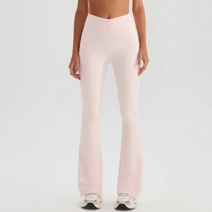 High-Waisted Hip-Lifting Flared Yoga Pants for Running & Fitness Slimming Tight Breathable Sports Pants