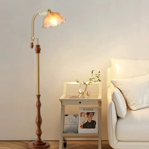 Midcentury Iron LED Floor Lamp Living Room Sofa Ambient Light Bedroom Bedside Standing Lamp
