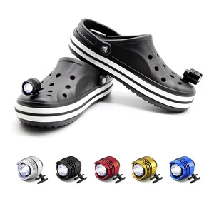 Hot Selling IPX5 Waterproof Ultra Bright Metal Led Nightlights for Shoes, Rechargeable Headlights for Croc