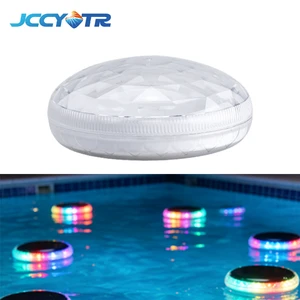 LED Solar Floating Pool Lights Waterproof IP67 Color Changing Dimmable Remote Control Decorative Lamp for Swimming Pool Pond