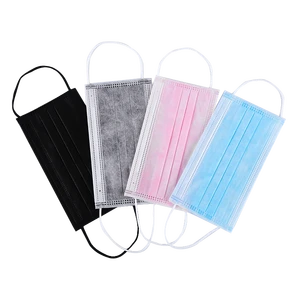 Medical Nonwoven Fabric Black Fashion Medical Face Mask 50 Pcs Surgical Protective Masker