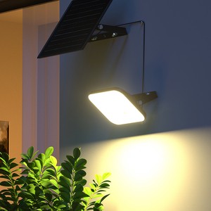 Outdoor Waterproof LED Solar Flood Lights with PIR Motion Sensor & Remote Control Premium Solar Lighting for Garden Lighting