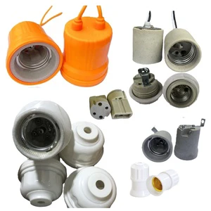 E27 G9 Led Bulb Lamp Socket Ceramic E27 Base Rubber E27 Rubber Ip65 Waterproof Lamp Holder with Wire Cable