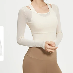 Custom Women's Tops Cover-Up and Tank Set Women's Yoga Tops Jogging Athletic Wear