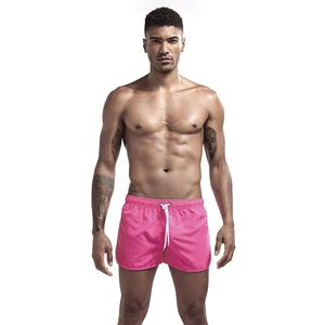 ZASQ-E309 Men's Customized Swimwear Swimming Trunks Men's Beach Pants Summer Solid Slim Board Shorts Sports Short