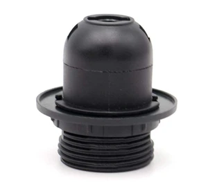 E27 Lamp holder With Cap And Ring, Half Thread,VDE,SAA, Ctick,E27Light Bulb Socket Plastic LED Lamp Holder with Fix Ring and Cap