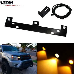 3pcs High Power Super Bright Raptor Style LED Grille Lights Kit W/ Mounting Bracket for 2009-up Ford F-150, Amber/White