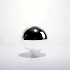Factory Made High Borosilicate 3.3 Glass Half Coated Globe Custom Size China Lampshade for Indoor Lighting