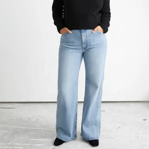 Custom High Quality Plus Size Women' s Jeans Denim Stretchy High Waist Women Jeans