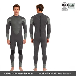 5mm Neoprene Diving Wetsuits One Piece Back Zipper Wetsuit Long Sleeve Neoprene Swimming Suit Cold Water Wetsuit For Adults