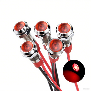 AC 110-220V Waterproof Metal Indicator Light for Control Panels