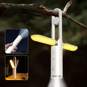 Outdoor Handheld Portable Camping Lantern With Flashlight Torch Rechargeable LED Camping Light