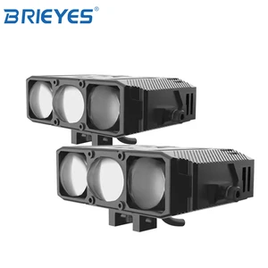 2025 New Design 85W Mini Lens LED Grille Light 8500LM IP68 Waterproof Fanless 360 Adjustable Mounting Dual Color Driving Light