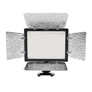 FOSOTO YN300III Adjustable Color Lighting Photographic Lamp Camera Photo Pro LED Video Light Panel Light with Stand for Canon