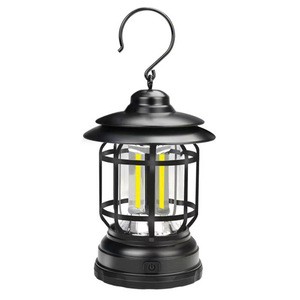 Outdoor Solar Hanging Portable Waterproof Tent Lantern IPX4 Dry Battery High Power Fishing Lamp COB Hiking Camping Light