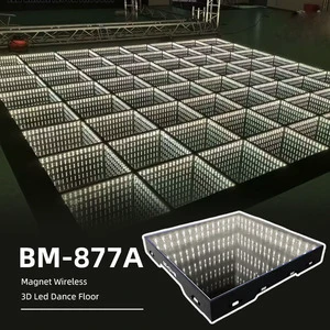 Customizable Interactive Led Dance Floor for Rent A Aisle Malaysia Battery Operate 3ft X 3ft with Laminated Glass Mirror Floral