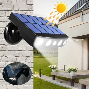 Solar Security Lamp LED Outdoor Decor Sensor Mot for Garden Solar Wall Lights