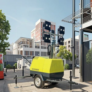 Portable Mobile Light Tower with Telescopic Feature Price Core Components Engine 1 Year Warranty